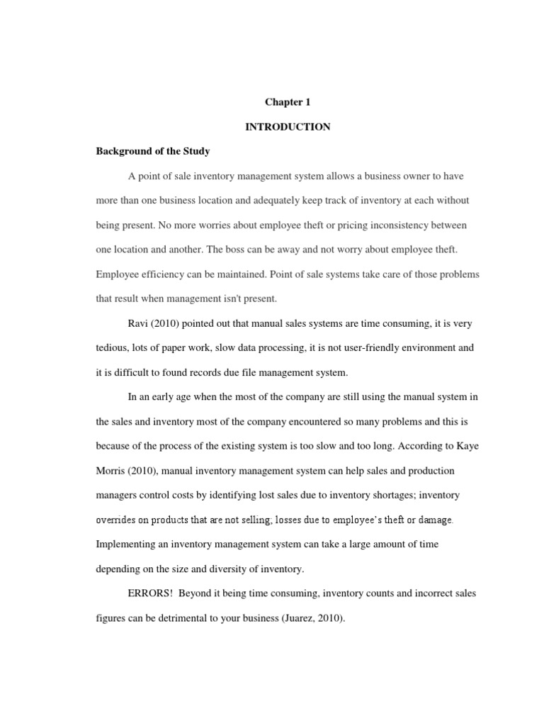 introduction of inventory management system project computerized inventory management system pdf